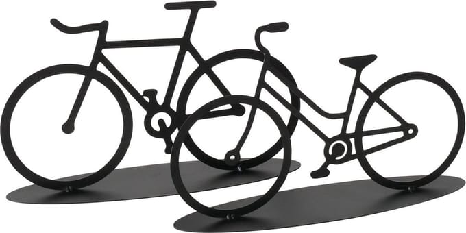 Boltze - Beeld - Sculptuur - Set van 2 - Decoratie - Zwart -Heren - Dames - Handmade - 30x18x8cm - Metaal