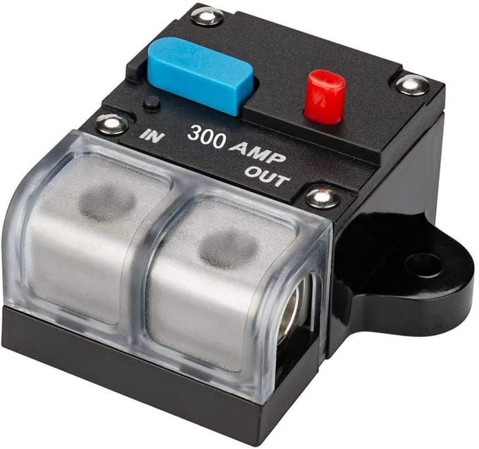 Zekeringhouder Inline Stroomschakelaar voor Auto en Boot - 300A Waterdicht