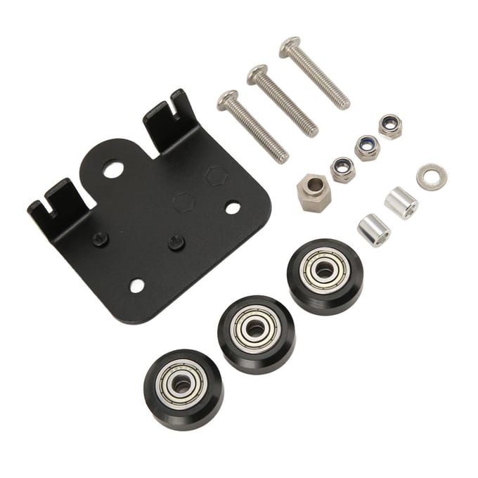 3D Extruder Achterplaat met Katrol Extruder Achterplaat voor Ender 3 3s 3 Pro CR 10 CR 10S S4 black