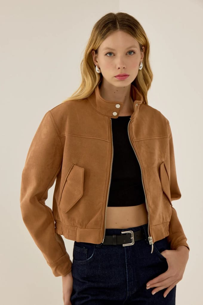 Suède Crop Jacket