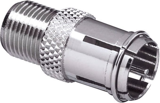 TRU COMPONENTS TC-2520002 F-Quick-F-adapterset Aansluitingen: F-Quick-koppeling, F-bus 100 stuk(s)