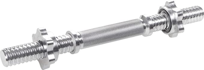 Springos Korte Halterstang | Barbell | Chroomstaal | 36 cm | 1.66KG