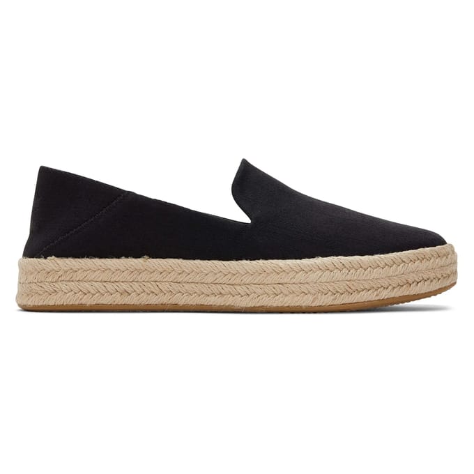 Toms Carolina Espadrilles Dames - Zwart - Maat 36