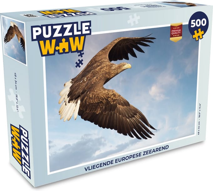 Puzzel Vliegende Europese zeearend - Legpuzzel - Puzzel 500 stukjes