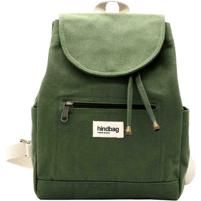 Hindbag mini Eliot - rugtas - Olive - biologisch katoen - GOTS - Groen - Fairtrade
