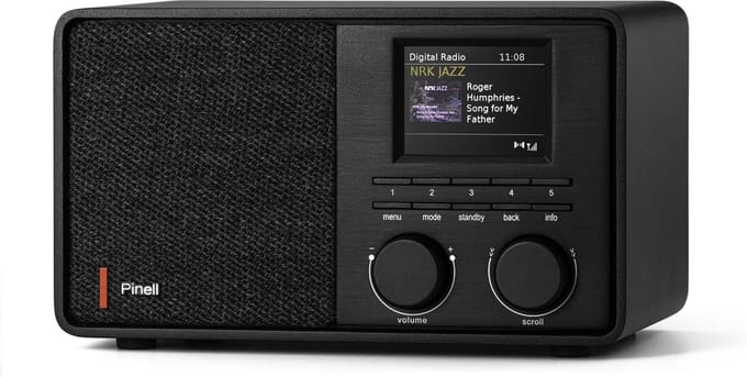Pinell Supersound 201W - DAB+/Internet tafelradio - zwart