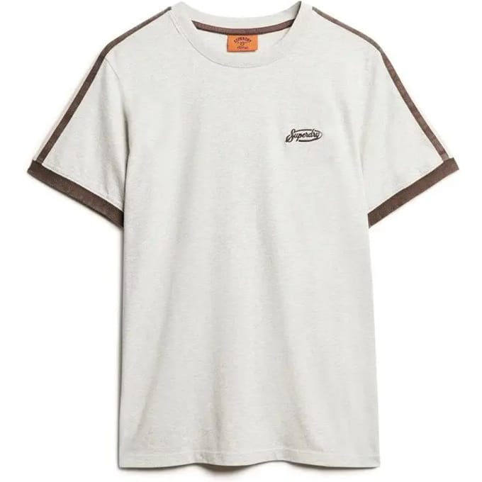 Retro gestreept T-shirt met logo Superdry Essential
