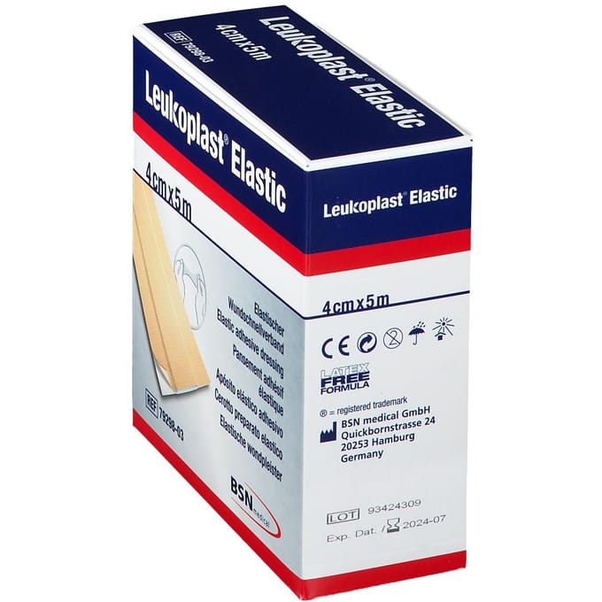 Leukoplast Elastic wondsnelverband 5m x 4cm 1 Stuks