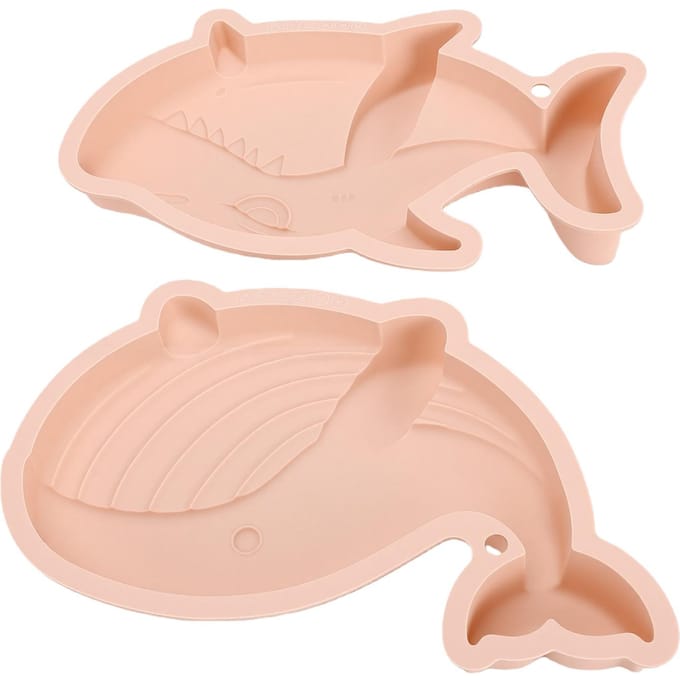 Taart Decoratie Vorm Multifunctionele Walvis Zee Thema Taart Siliconen Vorm voor Bakken beige