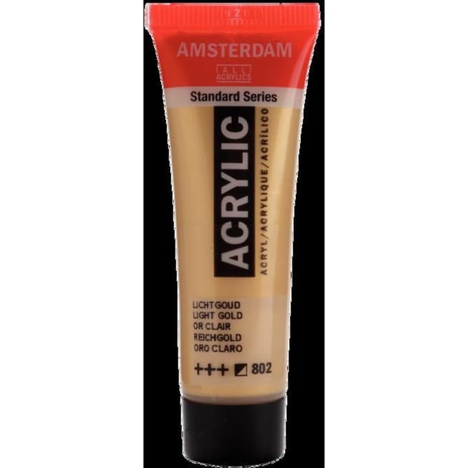 Peinture acrylique - Amsterdam - Acrilico Standard - 20 Ml - Oro Chiaro - Multicolore