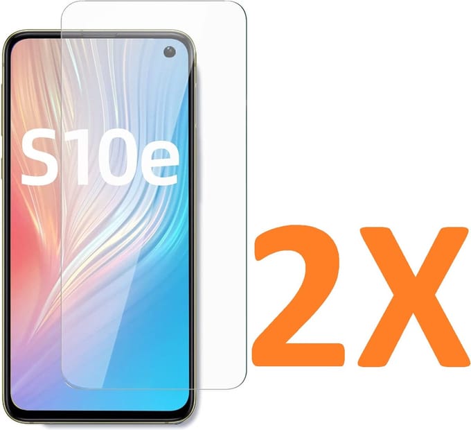 Screenprotector Glas - Tempered Glass Screen Protector - 2x Geschikt voor: Samsung Galaxy S10E / Samsung Galaxy S10 E
