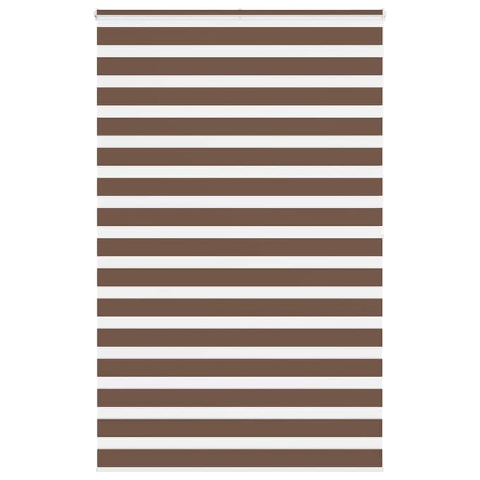 vidaXL - Zebra - rolgordijn - 150x200 - cm - stofbreedte - 145,9cm - polyester - bruin