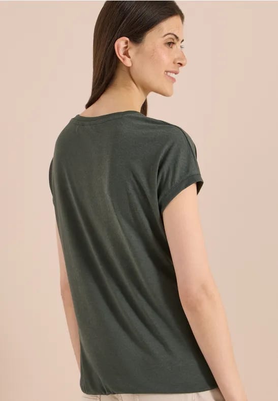 Shirt met burn-out look