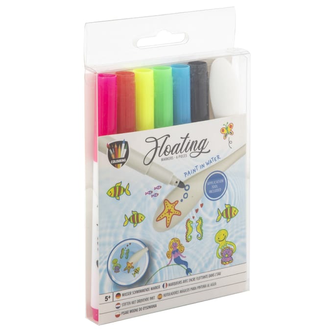 Floating Markers - Stiften - 6 Stuks - Inclusief Accessoires