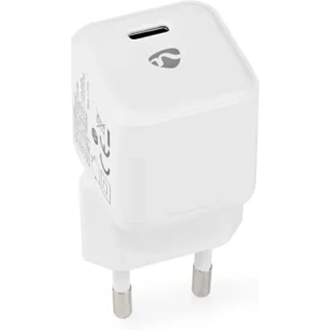 Nedis Oplader - 30 W - PD3.0 30W - 1.5 / 2.0 / 2.5 / 3.0 A - Outputs: 1 - USB-C - Automatische Voltage Selectie - Wit
