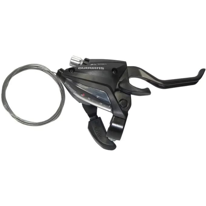 Fiets rem en derailleur hendel 2 vingers Shimano ST-EF500 V-Brake