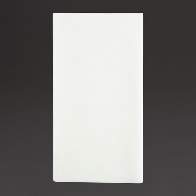 Fiesta Recyclable Premium airlaid dinerservetten wit 40x40cm 1/8 vouw (500 stuks)