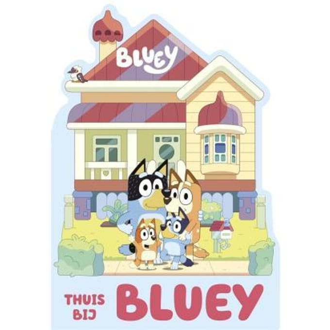 BLUEY - Thuis bij Kartonboekjes Baby- en peuterboeken