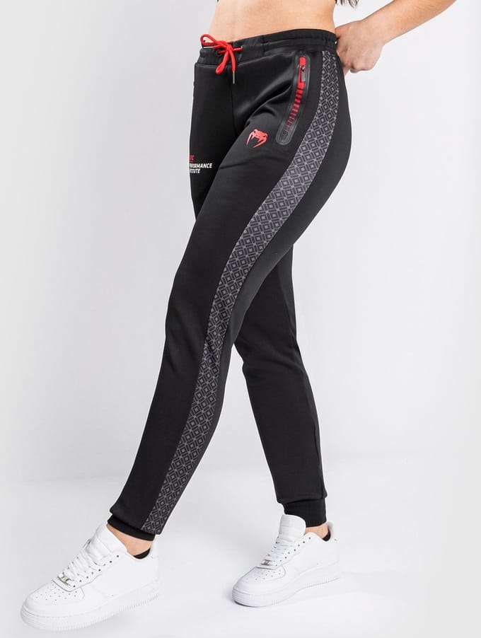 UFC Venum Performance Institute Joggingbroek Dames Zwart Rood - M