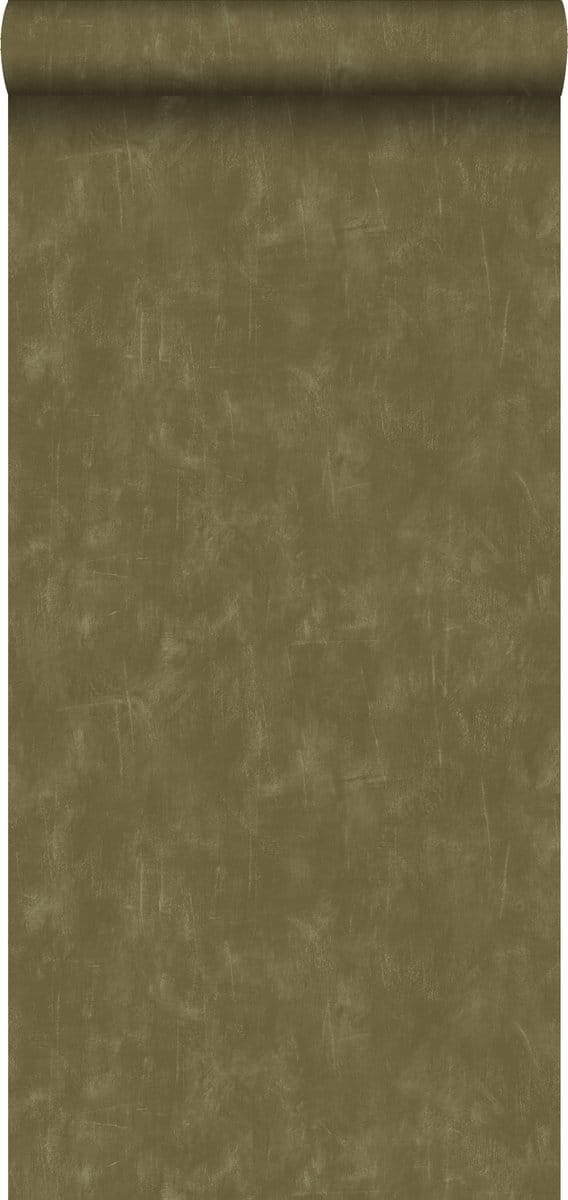 ESTAhome behang geschilderd effect kakigroen - 53 cm x 10.05 m - 148723