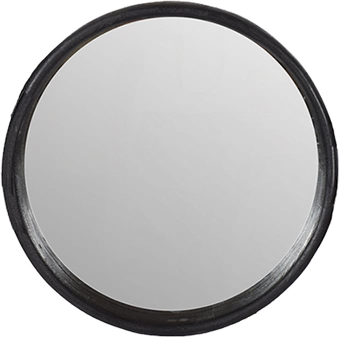 by Mooss - Spiegel - Zwart - Robuust - Opstaande rand - Ã˜ 55 cm