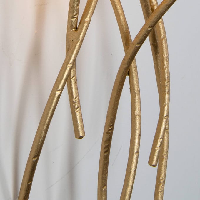 Holländer Wandlamp Elba Corto 1-lamp zwart/goud