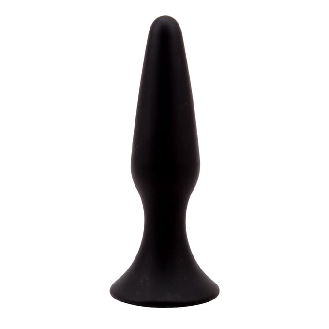 Black Mont - Zwarte Siliconen Buttplug - Medium