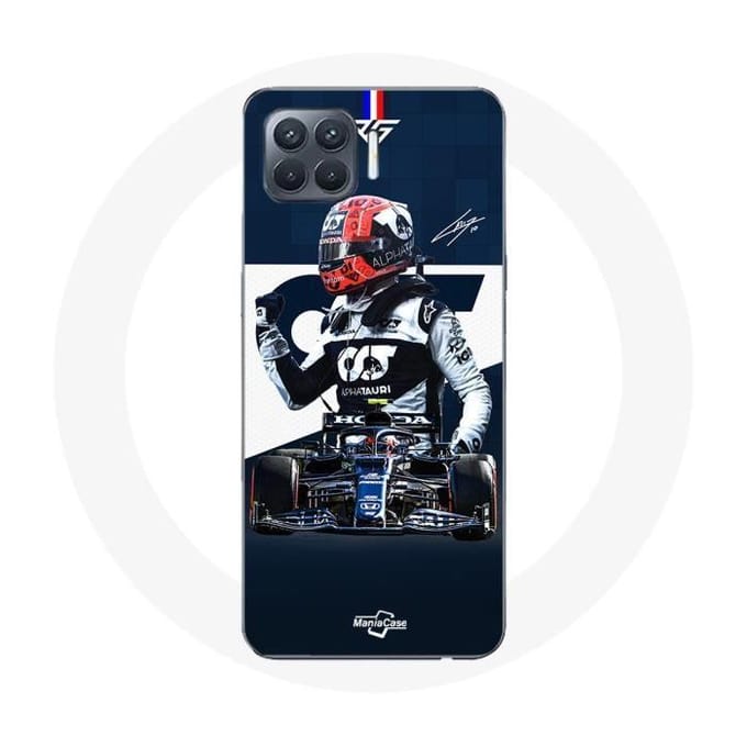 Hoesje - Max Verstappen - Oppo A93 - Formule 1 - Flexibel - Sportief blauw