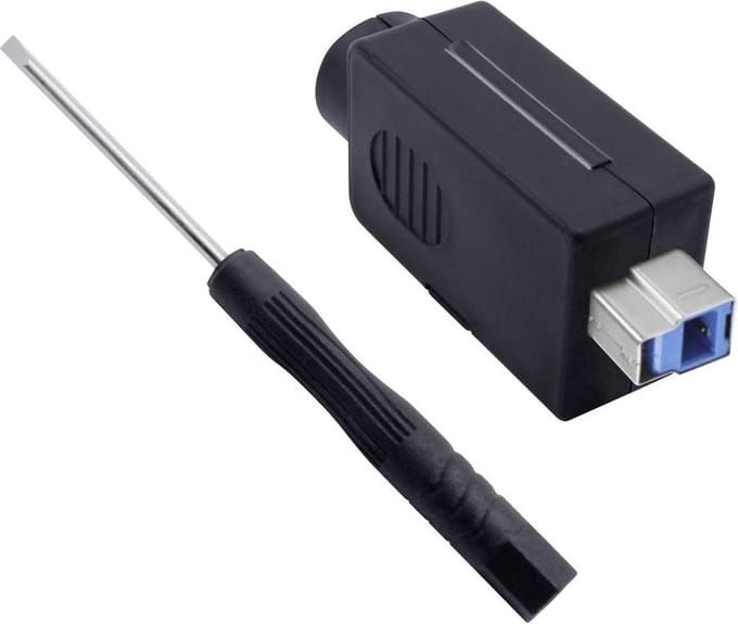 Quadrios 2001C204 USB 3.0 modulaire stekkerset, type B Stekker, recht 1 stuk(s)