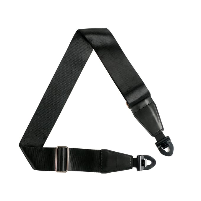 Sangle de guitare avec boucle à libération rapide Verrou de sangle antidérapant Support de câble Emplacement pour médiator intégré Polyester Coton pour black