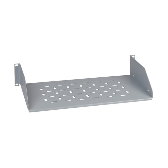 LK Actassi 19'' fixed shelf 2u on 2 uprights d400 with permissi