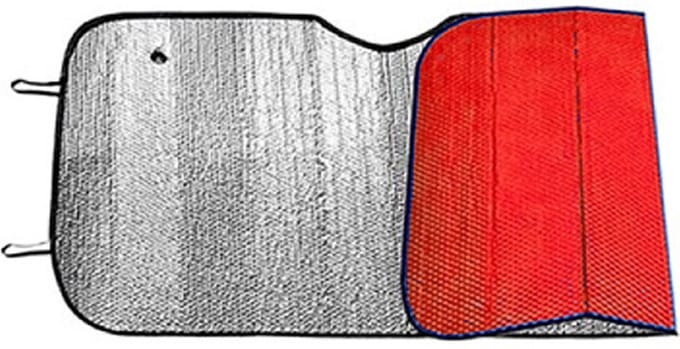 Concorde Auto zonnescherm - rood - aluminium - L70 x B150 cm