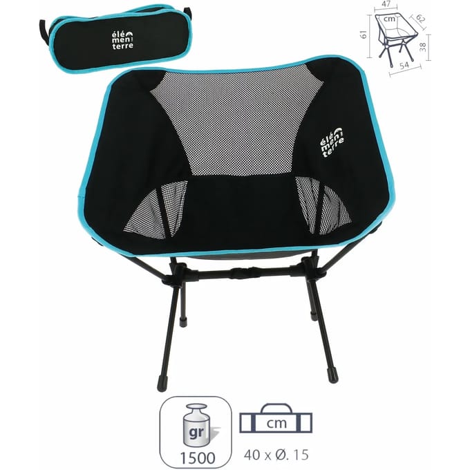 Compacte opvouwbare fauteuil Élémenterre Bomont