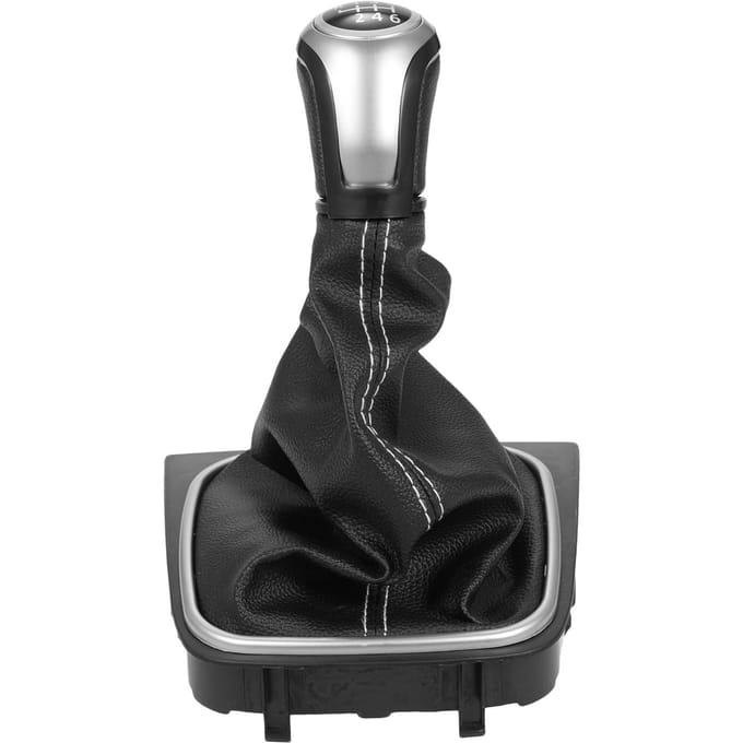 6 Versnellingen Pookknop Hoes Vervanging voor Golf MK5 MK6 MK7 Scirroco Eos 0 zwart