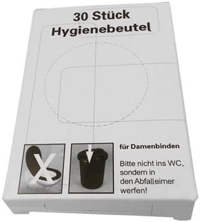 30 Stuks Hygiënische PE-HD Navulzakken voor Afvalbakken