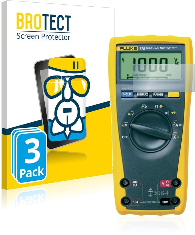 Screenprotector 3 Stuks voor Fluke MultiMeter 175/ 179 Beschermglas transparant