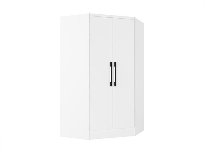 Vente-unique Hoekkast met 2 deuren - L101 cm - Wit - AURALI
