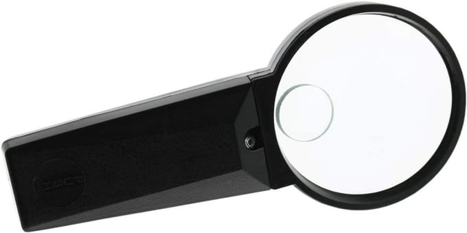 Vergrootglas met Verlichting 80mm - Inclusief 2 Lenzen 3 en 10 Dioptrie