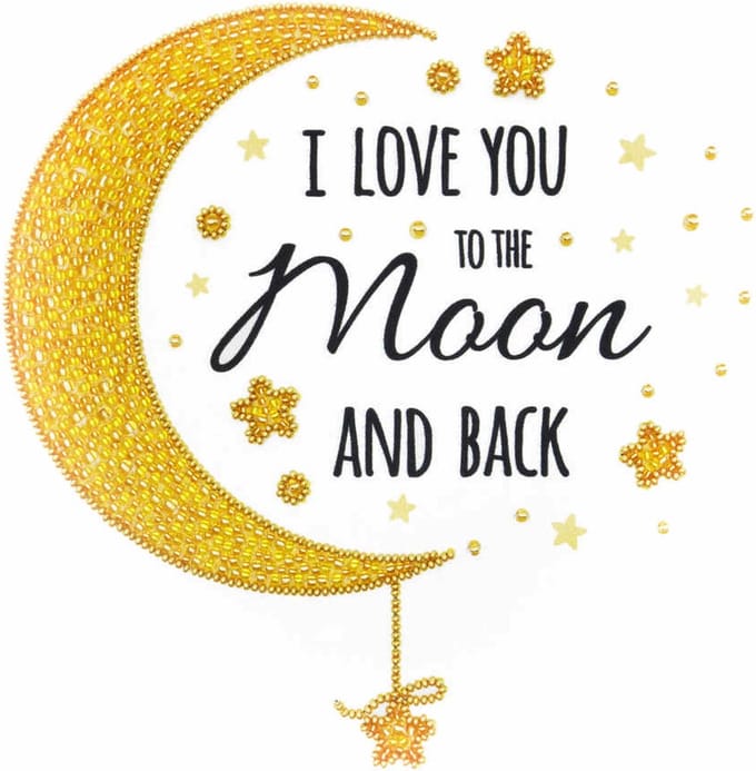 MiniArt Crafts Love You To The Moon And Back. 25 x 25 cm.