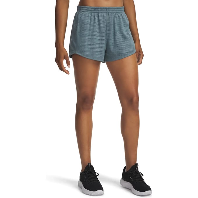 Under Armour Tech Play Up Mesh Shorts Dames-blaugrau