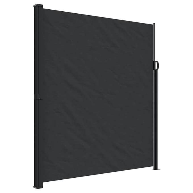 vidaXL - Windscherm - uittrekbaar - 220x500 - cm - zwart