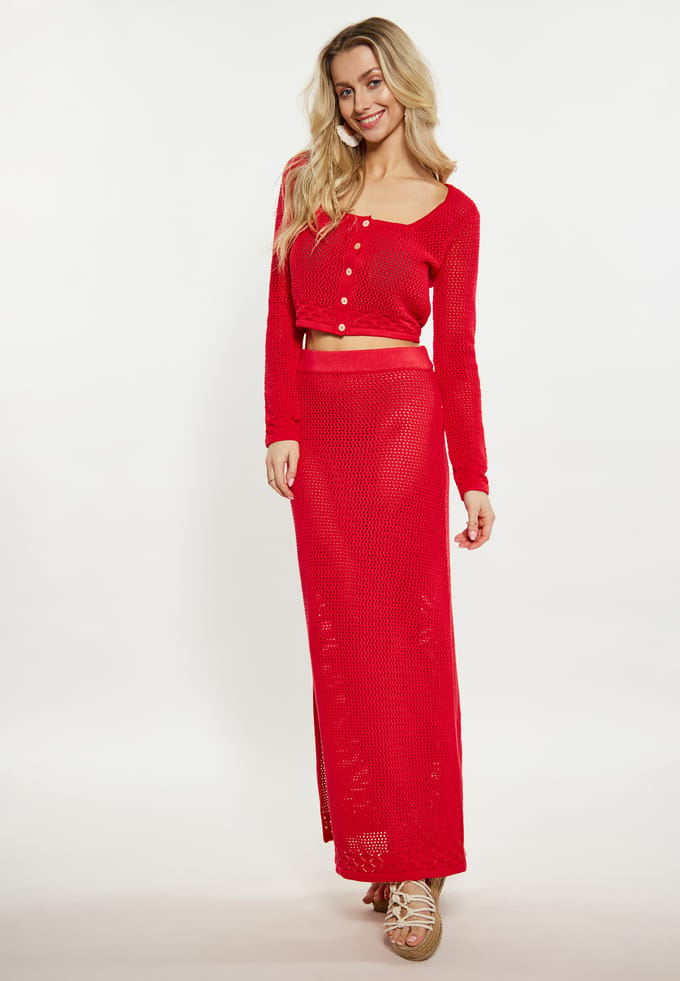 IZIA Vest Dames rood