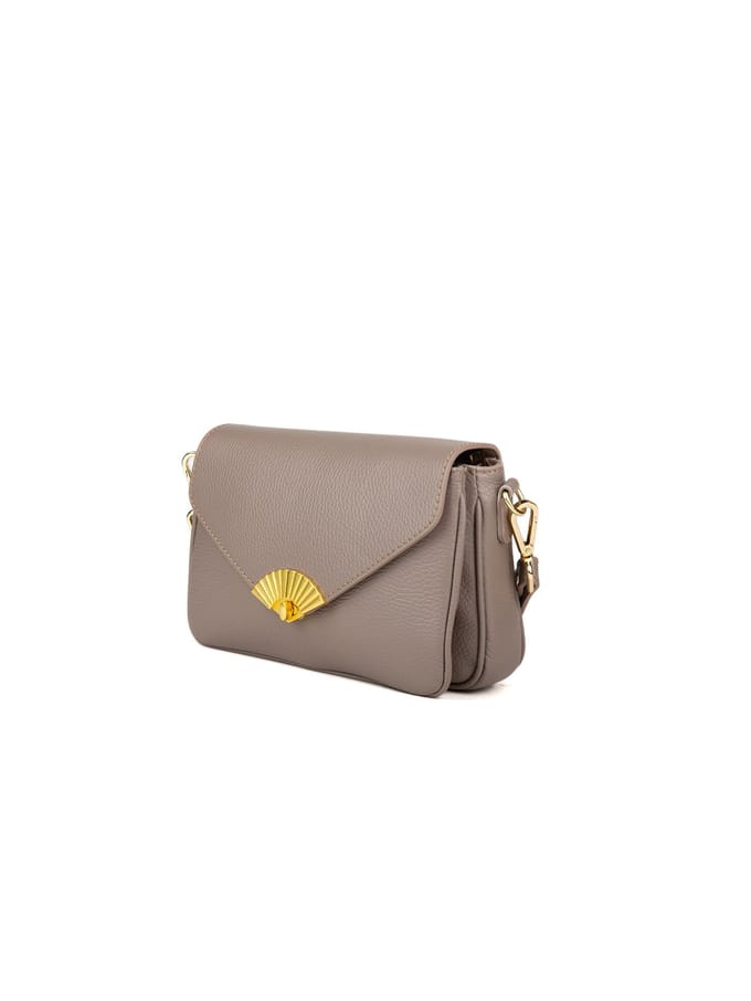Giulia Monti Schoudertas Grijs Beige
