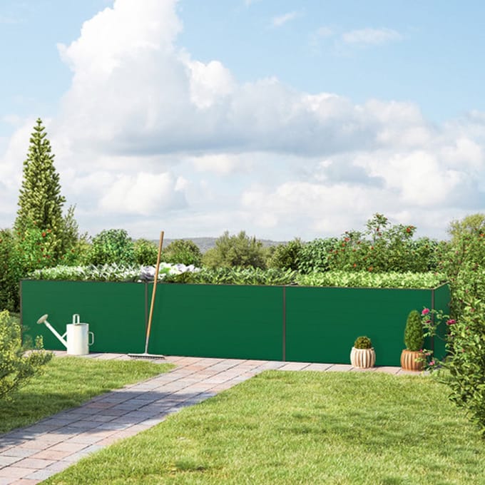 444 x 77 x 77 cm Moestuinbak Kingsize Daniela, Groen