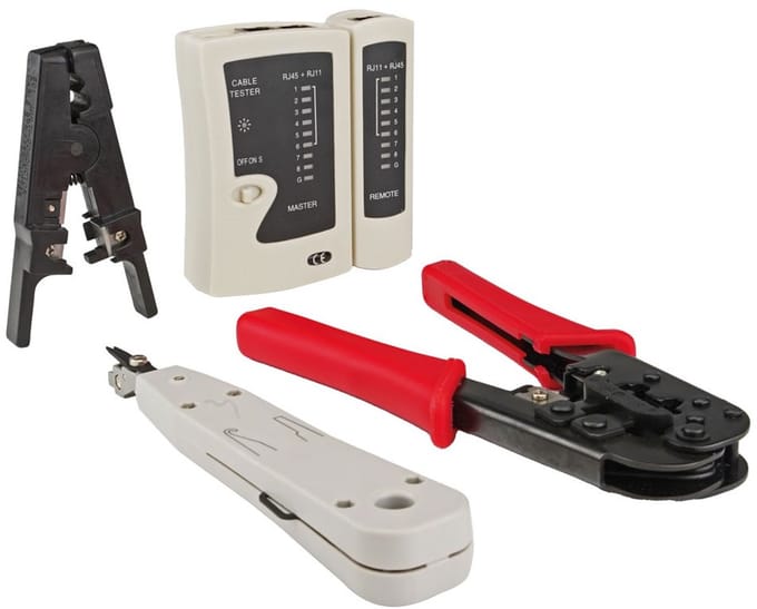 EMhub netwerkkabel UTP toolkit inclusief tester en LSA tool (4080157)