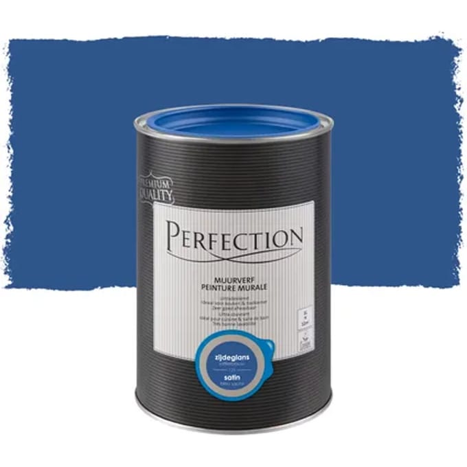 Perfection Muurverf - Zijdeglans - Saffierblauw - 1l