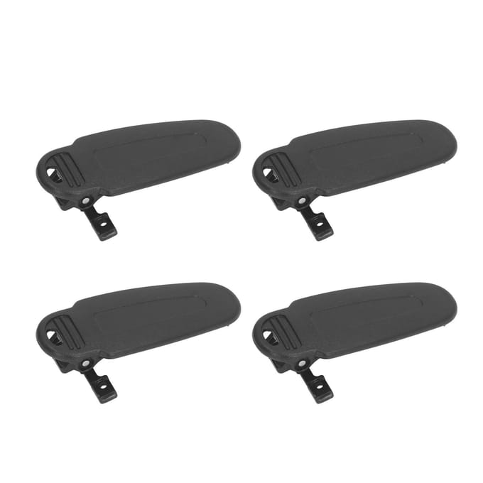 4 stuks Radio Riemclip Vervanging voor Kenwood TK2140 TK3140 TK2160 TK3160 TK2170 TK3170 TK2173 gray