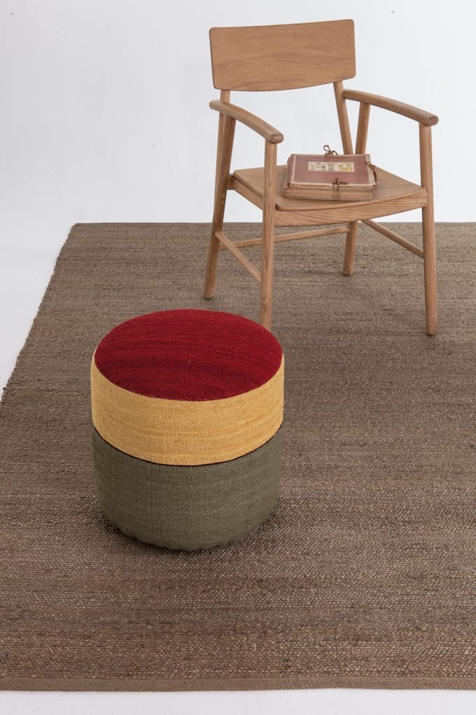 Nanimarquina - Kilim Pouf Kruk - Kilim4 - meerkleurig