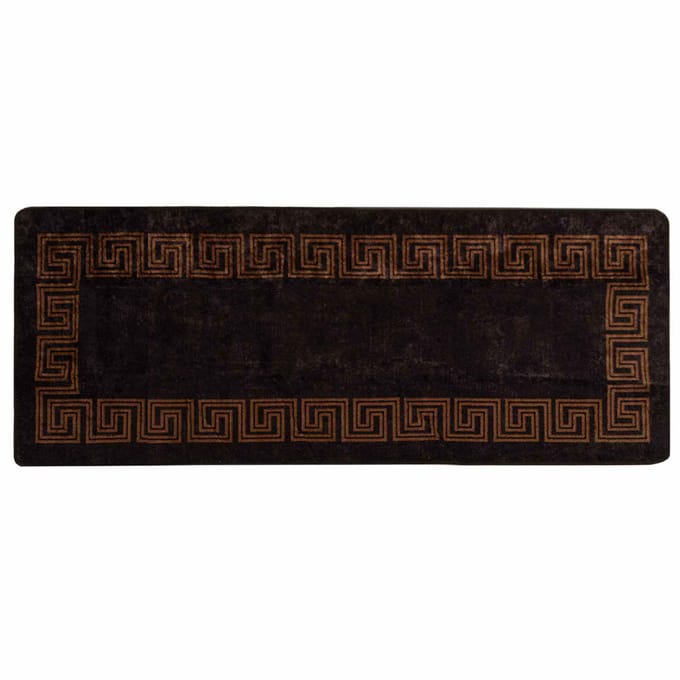 vidaXL - Tapijt - Runner - MARSA - Zwart - 100 - x - 250 - cm - Polyester - en - PVC