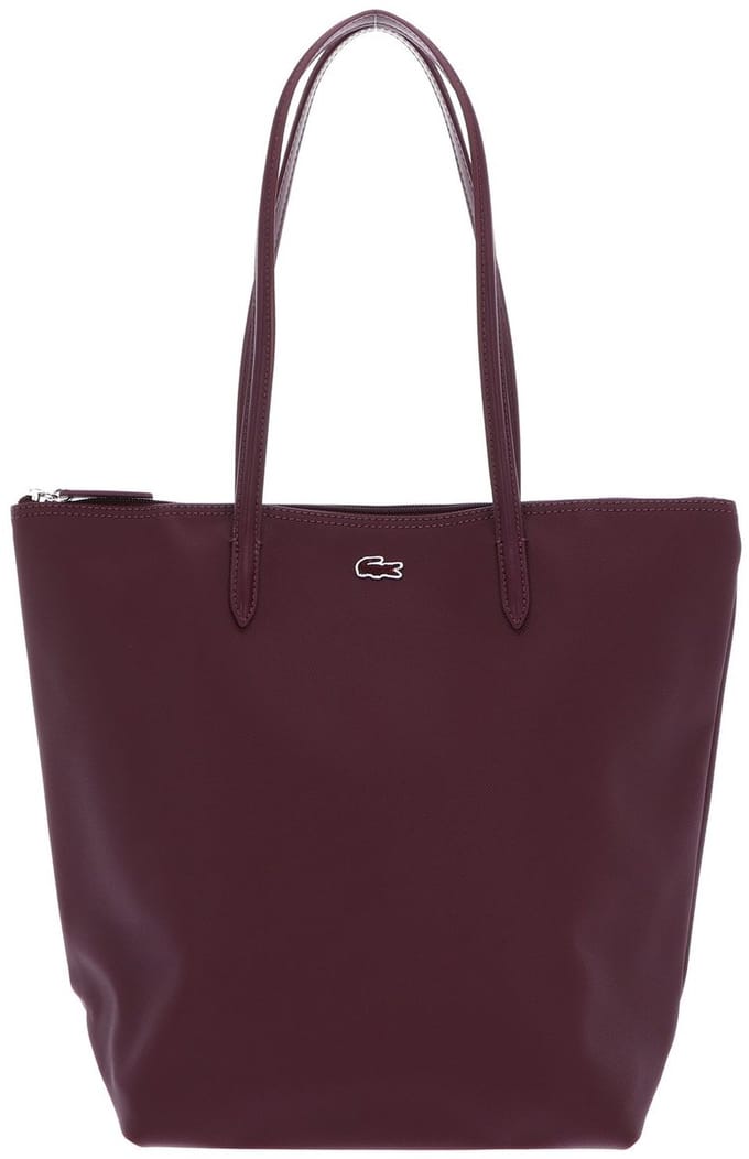 LACOSTE Schoudertas L.12.12 Concept Vertical Shopping Bag Expresso Wijnrood